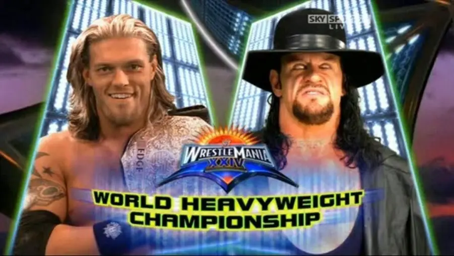 Edge v undertaker wwe wrestlemania 24